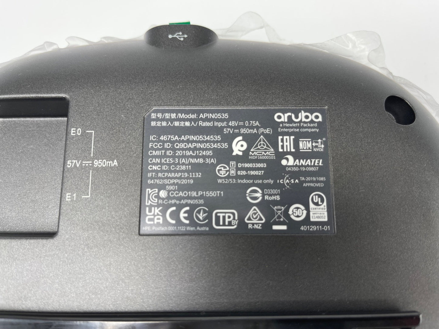 HP JZ337A ARUBA AP-535 (US) DUAL RADIO MODEL: APIN0535