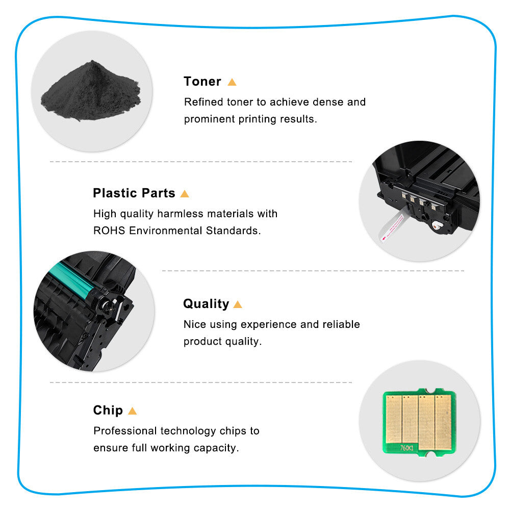 4x 203L MLT-D203L Toner Cartridge For Samsung SL-M3820DW M3320ND M3870FW M3370FD
