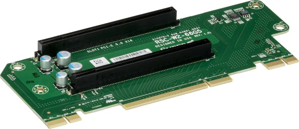 Supermicro RSC-W2-66G5 2U LHS WIO Riser card with two PCI-E 5.0 X16 slots