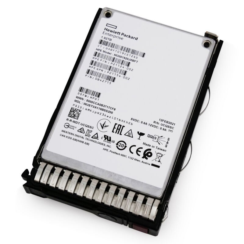 HPE Read Intensive 1.92TB SAS 12Gb/s 2.5in Enterprise SSD P21124-002 (NOT FOR HOME PC)