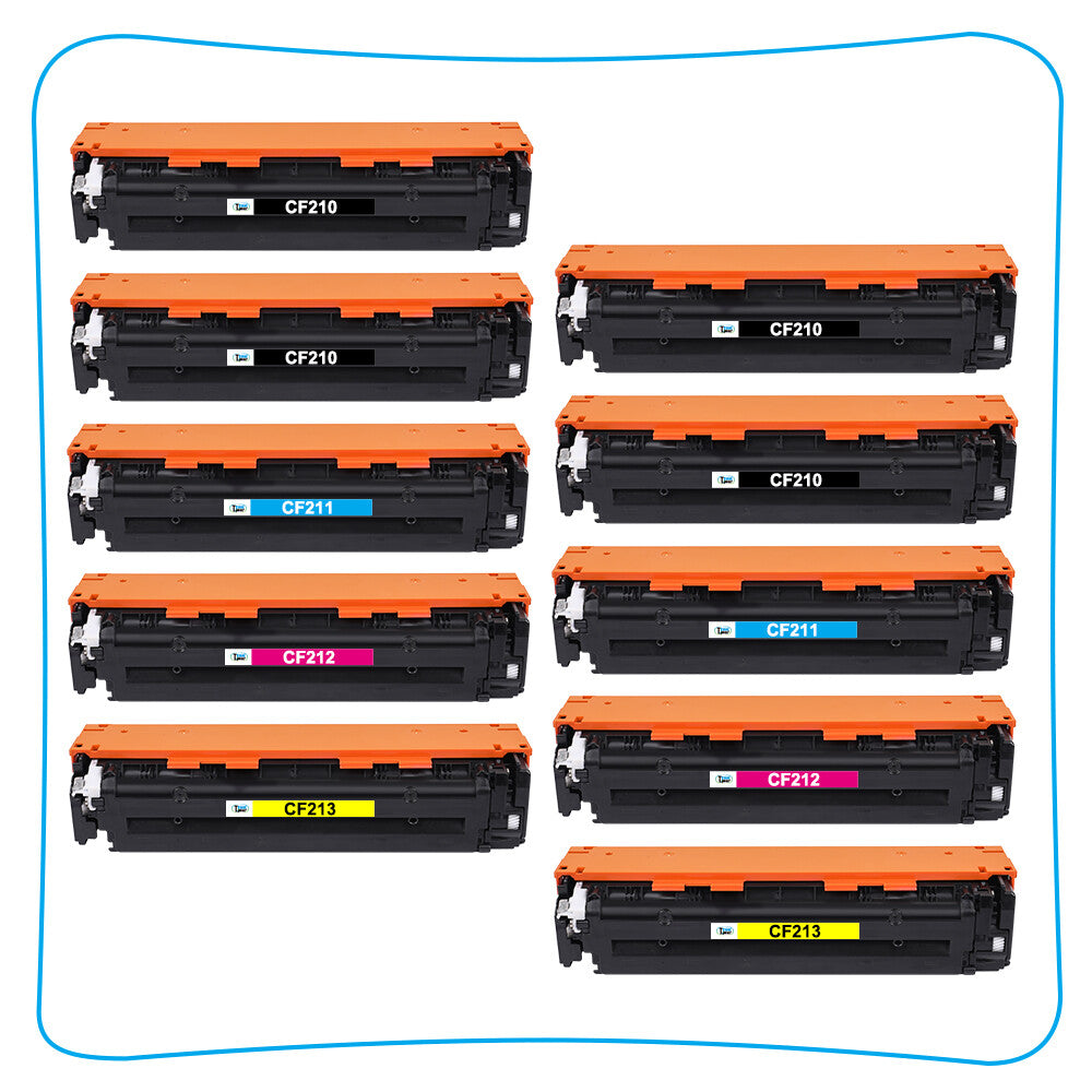 10PK Toner Compatible with HP CF210X 131X LaserJet Pro 200 Color M251nw M276nw
