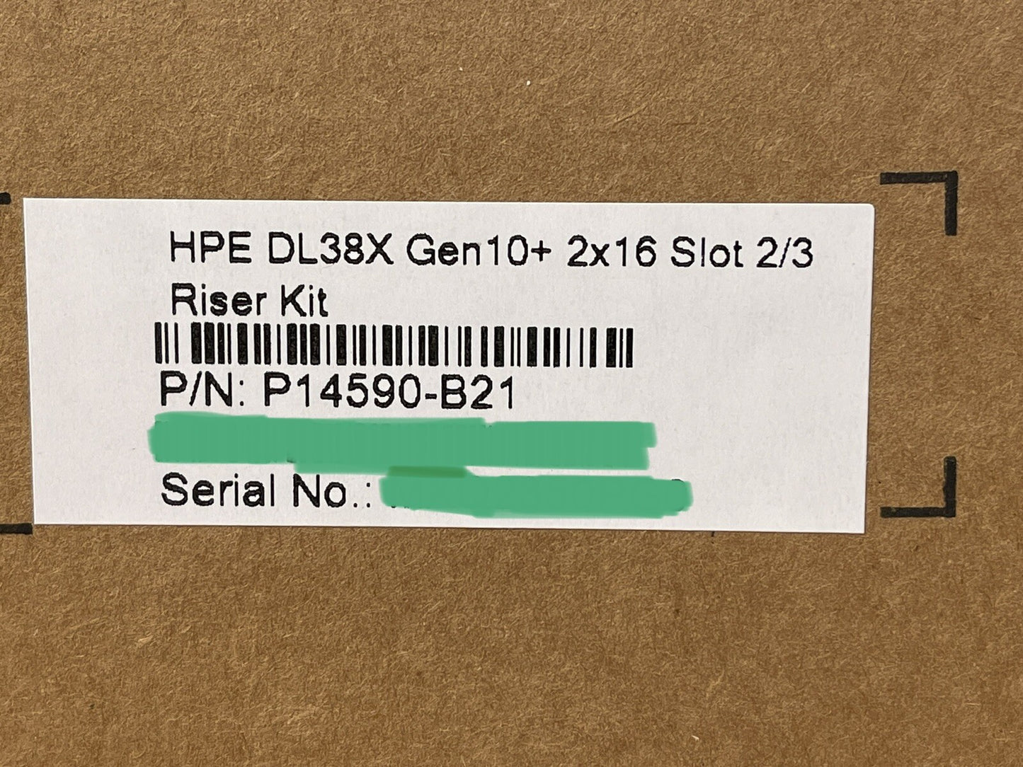 HPE DL38X DL380 DL385 Gen10 Plus and V2 2x16 Slot 2/3 PCI-e 4.0 Riser Kit GPU