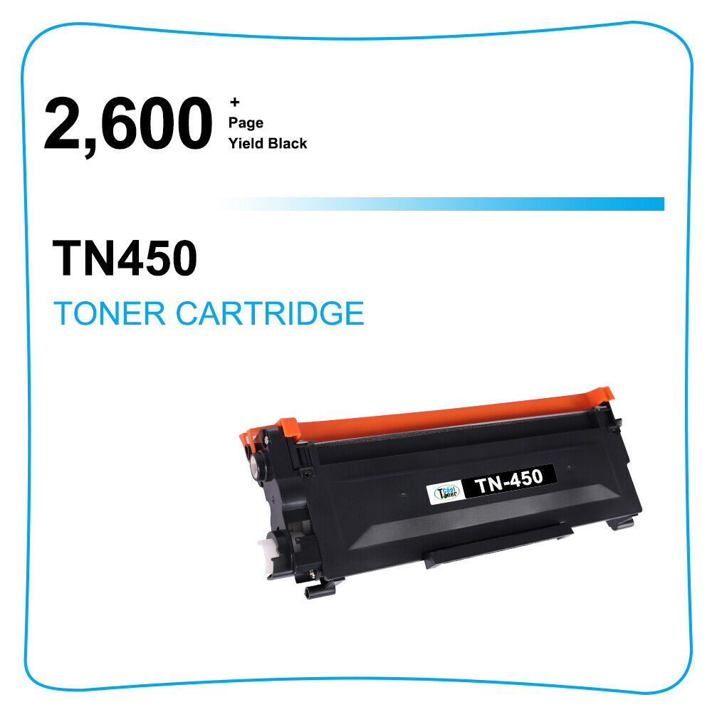 10 PK TN450 Toner Cartridge For Brother TN-420 450 Hl-2220 2240 2270DW MFC-7360N