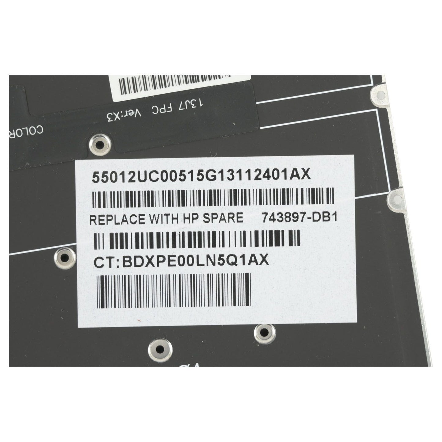 Genuine HP Spectre 13-3000 13-3018ca Canadian Laptop Keyboard 743897-DB1