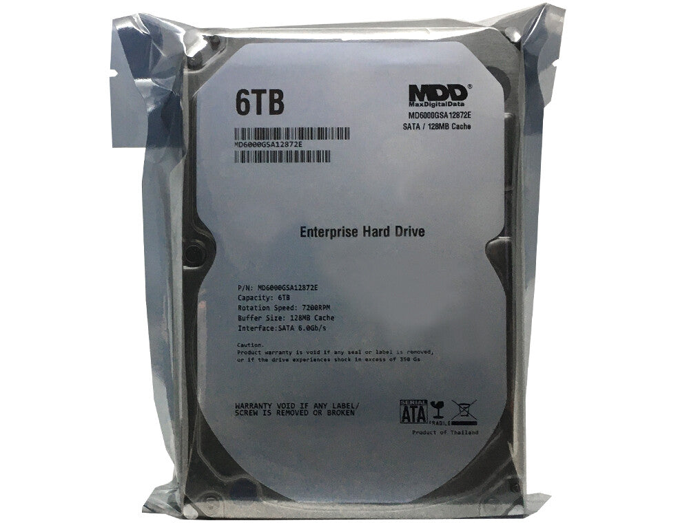 MDD 6TB 7200RPM 128MB Cache SATA 6.0Gb/s 3.5" Internal Enterprise Hard Drive