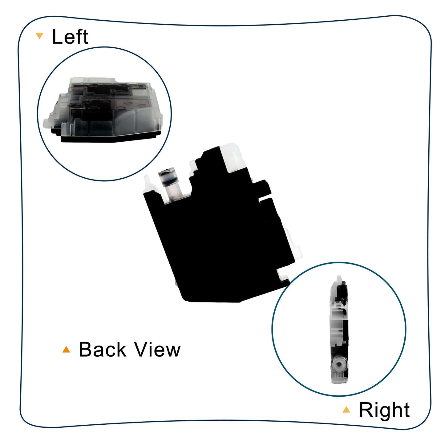 4Pc LC401XL BCMY Ink Cartridge compatible for Brother MFC-J1010DW MFC-J1170DW