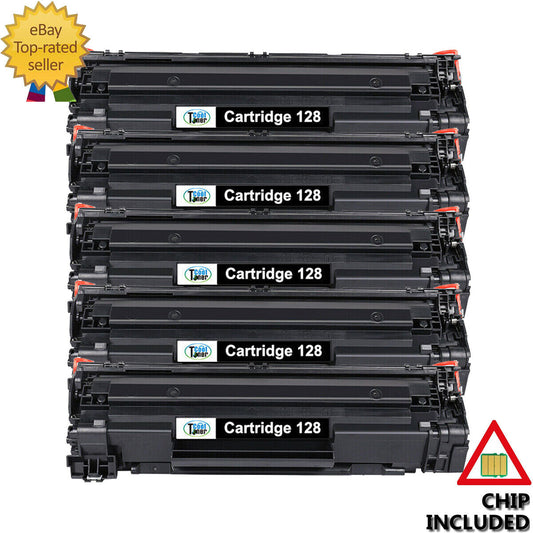 5PK Toner Cartridge for Canon 128 ImageClass D550 D530 MF4550d MF4570dn MF4770n