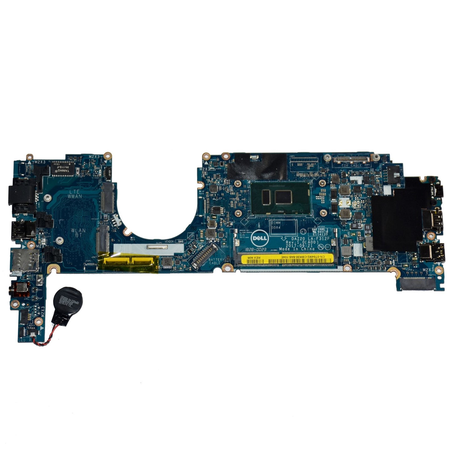 Dell Latitude 7290 7390 Motherboard Core i5-7300U 2.6GHz DAZ20 LA-F312P T64M2