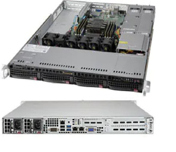 SuperMicro CSE-815TQC-R504WB 1U WIO Chassis w/ Redundant 500W PWS