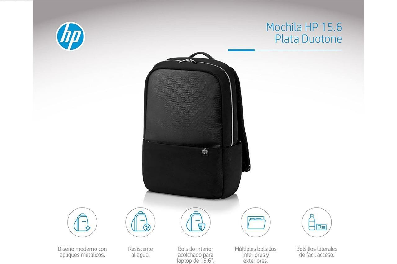 HP 15.6 Duotone Backpack - Black 4QF97AA#ABL
