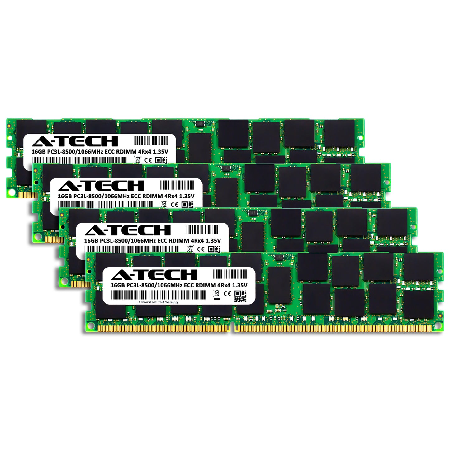 64GB 4x 16GB PC3L-8500R RDIMM Dell PowerEdge R415 C6100 M620 R720xd Memory RAM