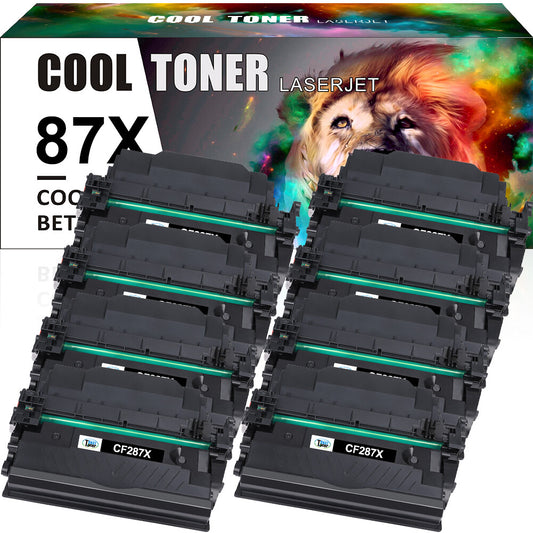 8 CF287X Toner Compatible With HP 87X LaserJet Pro M501dn M506 M506dn MFP M527dn