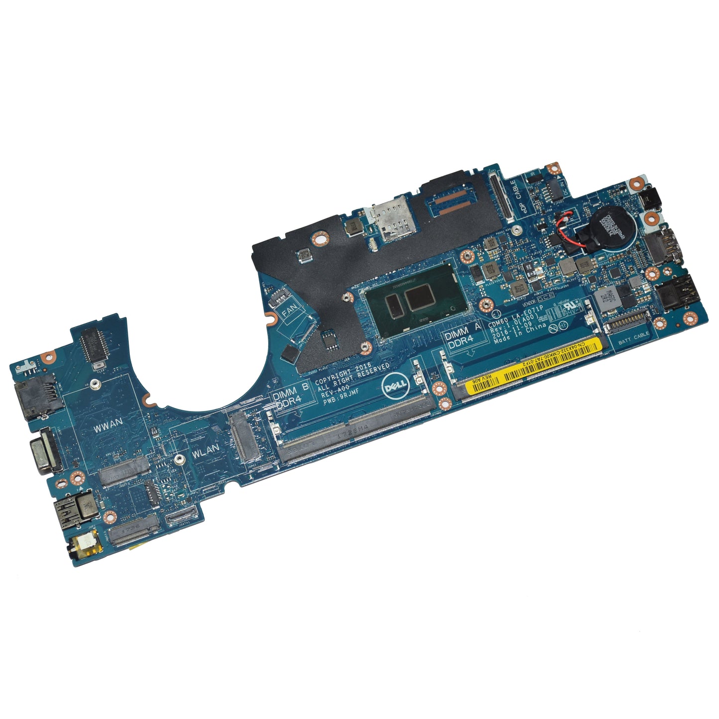 Dell Latitude 5280 Laptop Motherboard i7-7600U 2.8GHz DDR4 LA-E071P 4X332