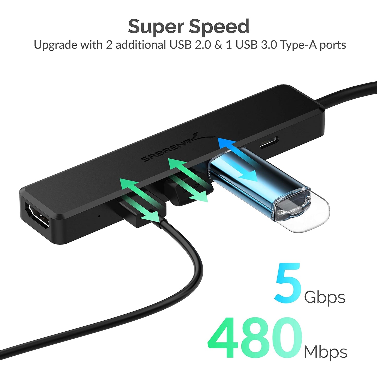 Sabrent HB-TC5P HUB Sabre|HB-TC5P R Accessories - Mobile Hardware