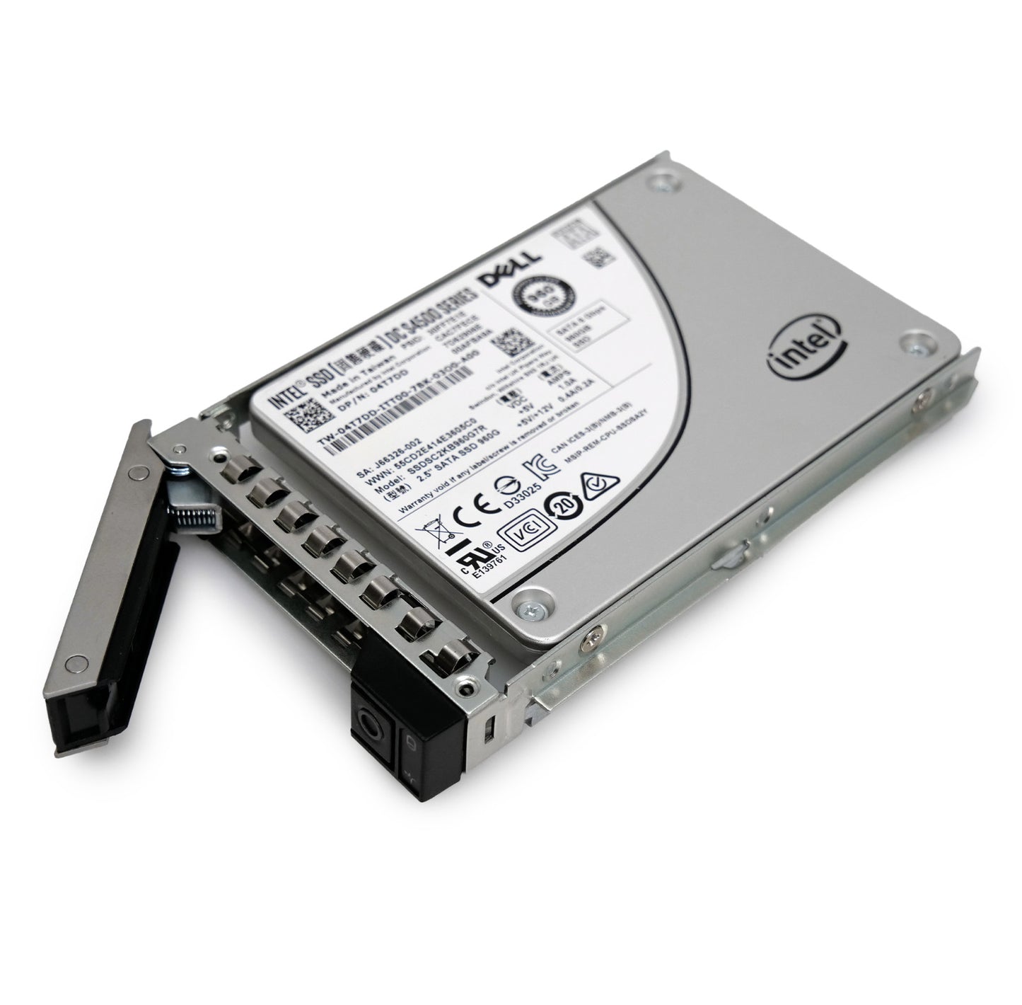 Dell DC S4500 04T7DD 960GB SATA SSD 6Gb/s 2.5" G14 G15 G16 Tray