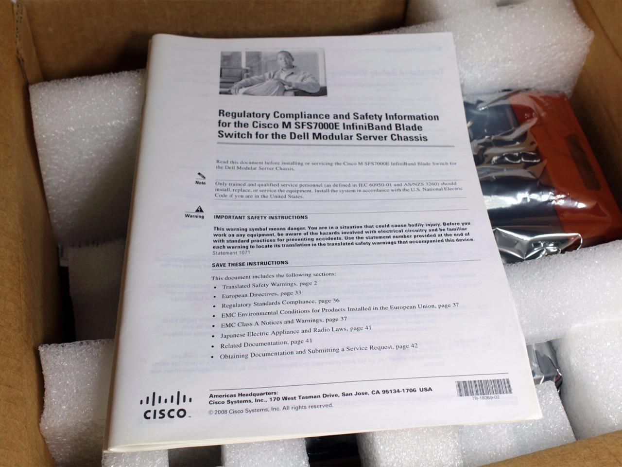 Cisco SFSM7000E InfiniBand Switch Module For PowerEdge M1000e Enclosure GT218