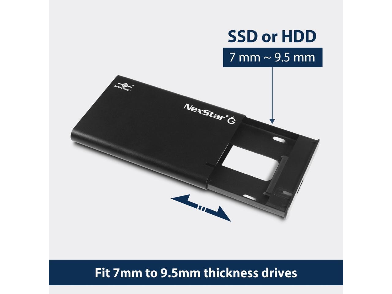 Vantec NST-268S3-BK Hard Vante|NST-268S3-BK VAN RD NST268S3BK 2.5 SATA3 USB3.2 E