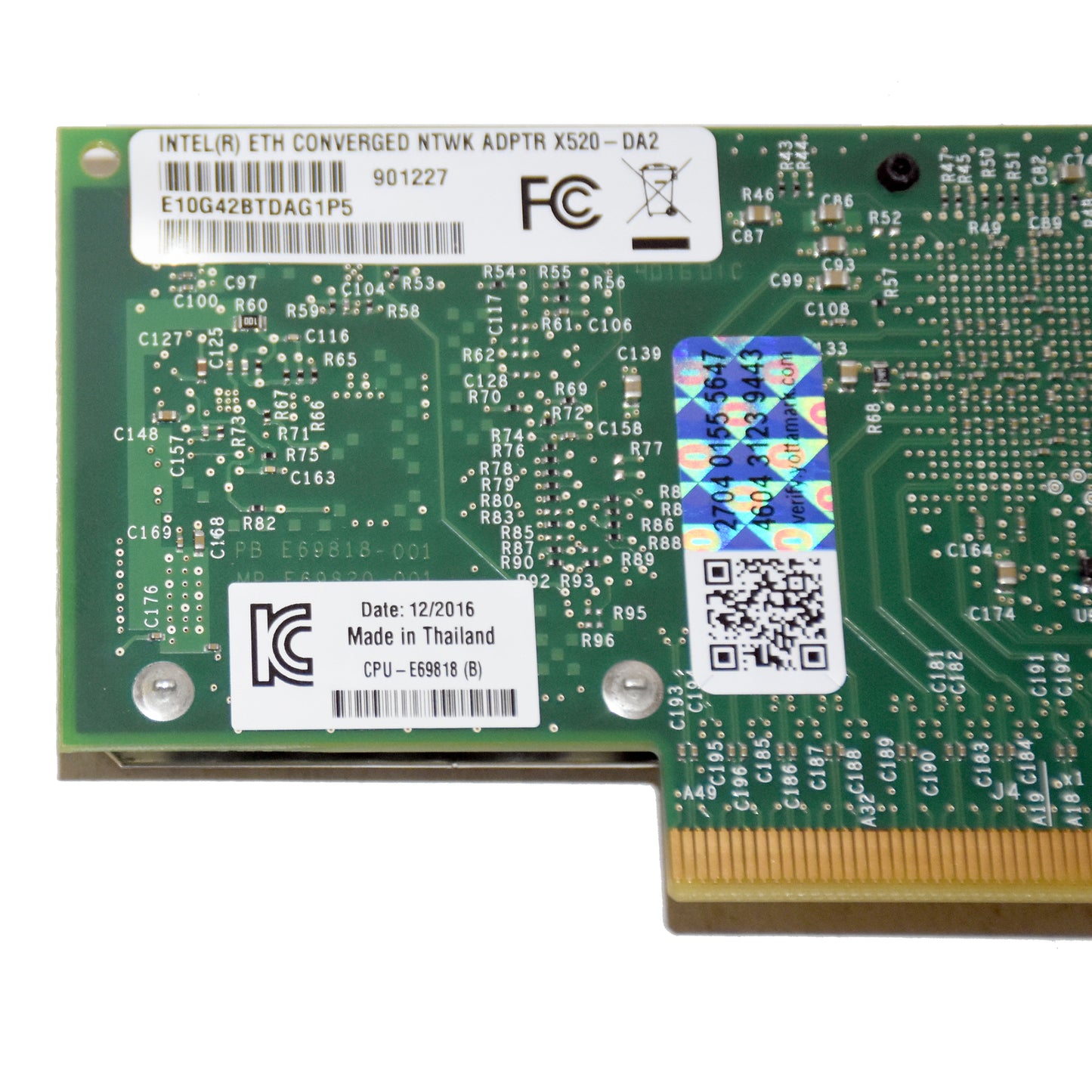 Intel X520-DA2 Dual-Port SFP+ 10Gbps Ethernet Server Network Adapter