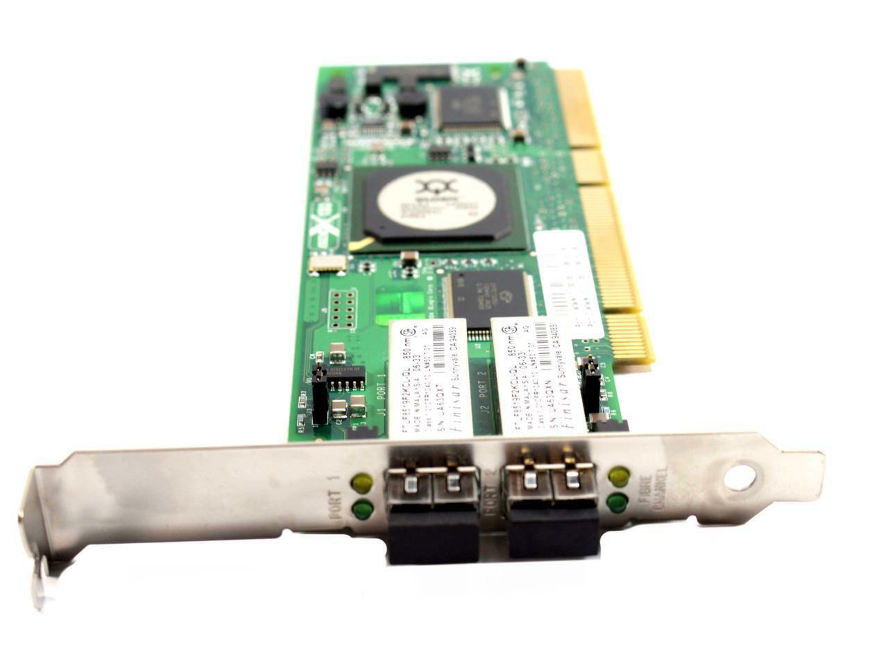 QLogic FTLF8519F2KCL-QL Fiber Channel PCI-X 2Gbps Server Dual Port Cards V4P7M