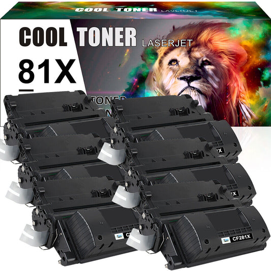 6PK CF281X Toner Cartridge for HP 81X MFP M630f M630dn M605n M605dn High Yeild