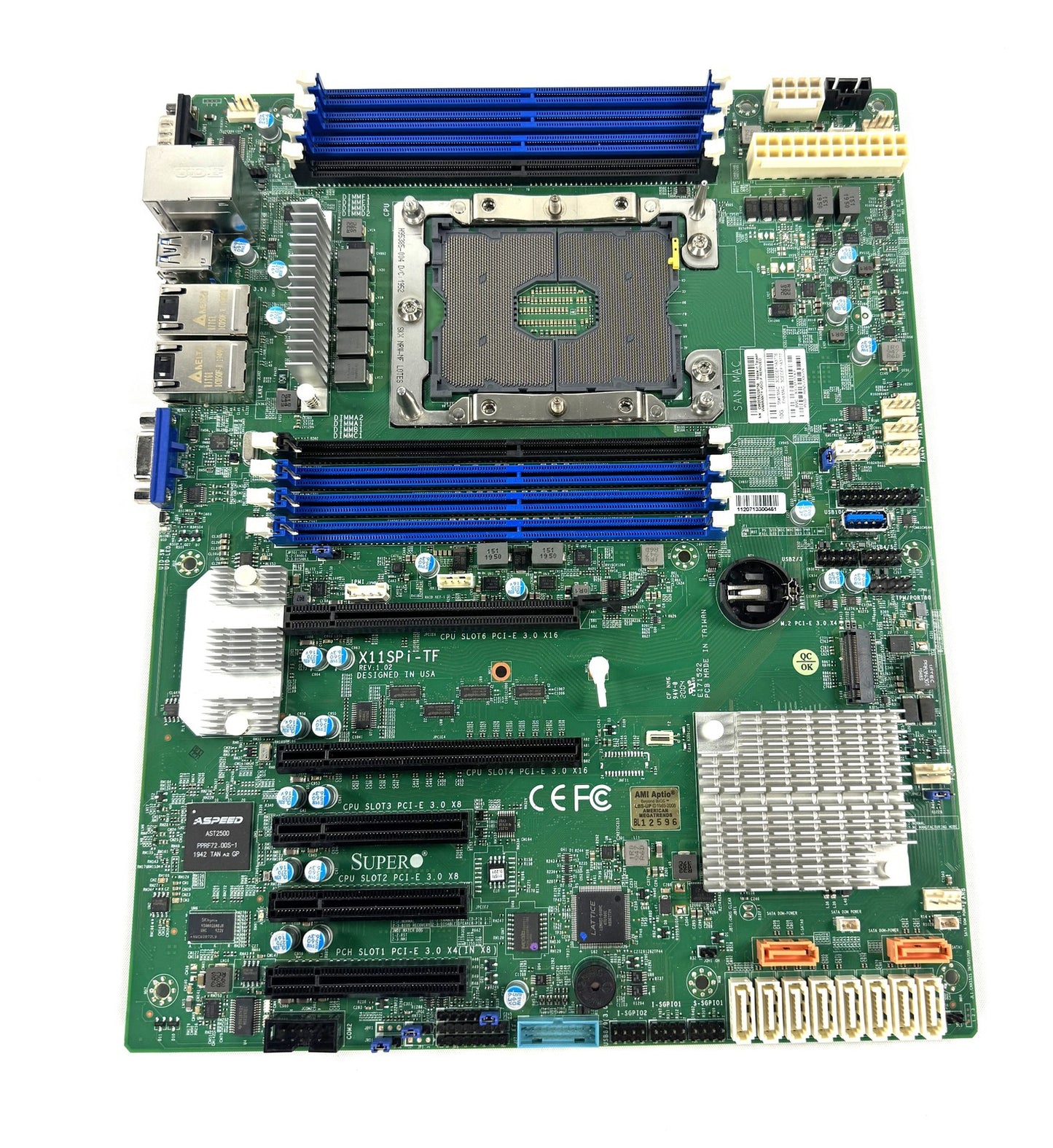 Supermicro X11SPi-TF ATX Intel C622 LGA-3647 Socket P DDR4 Sever Motherboard IO
