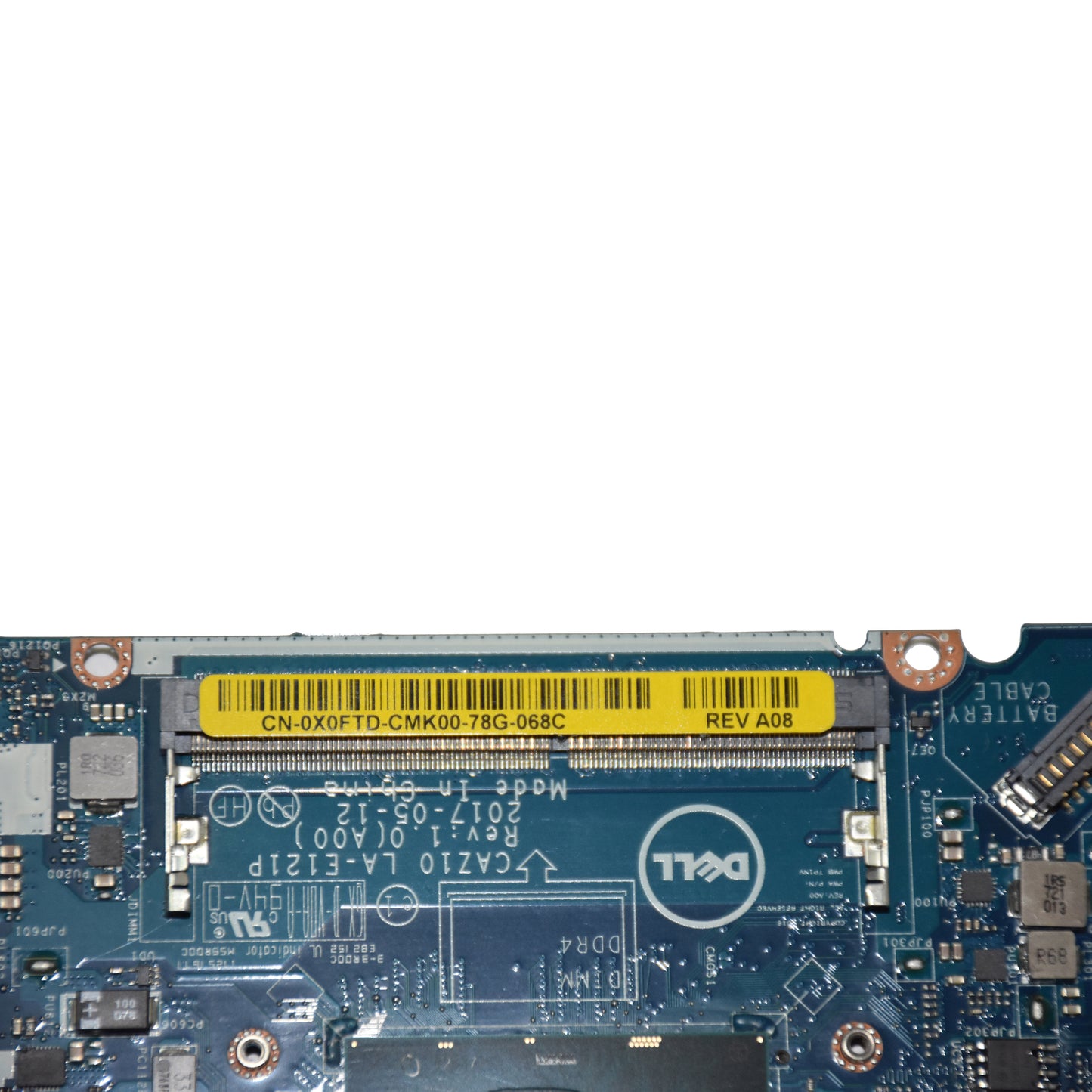 Dell Latitude 7280 7380 Motherboard i7-6600U 2.6GHz Thunderbolt 3 LA-E121P X0FTD