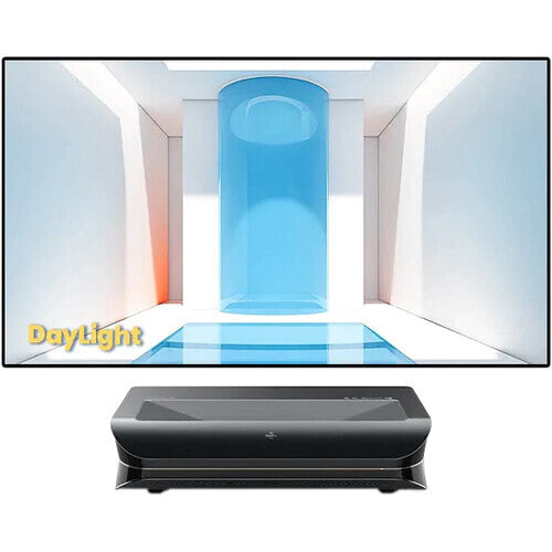 AWOL Vision LTV-3500 Pro XPR 4K RGB Laser Projector with ALR-D100 Fixed Screen