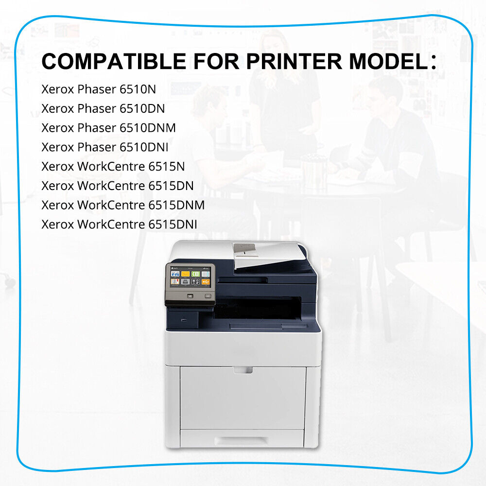Toner Compatible With Xerox WorkCentre 6515DN Phaser 6510DNI (BK&Color, 12 Pack)