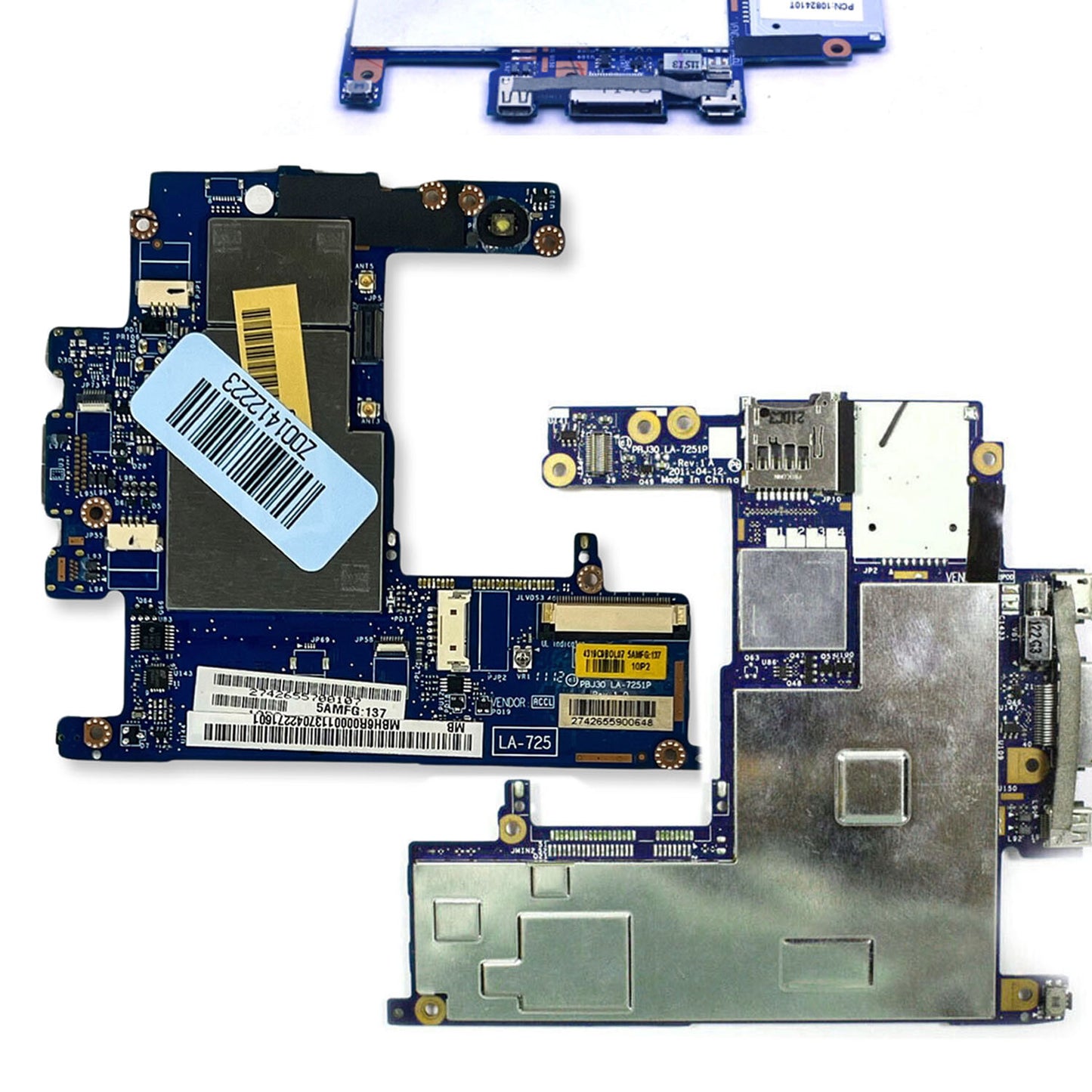 Acer Iconia A100 7 Tablet Motherboard PBJ30 LA-7251P MB.H6R00.001 MBH6R00001