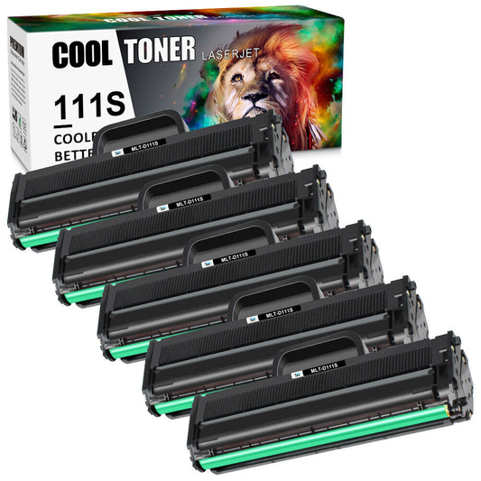 5PK BK Toner Cartridge MLTD111S For Samsung 111S Xpress M2070FW M2020W MLT-D111S