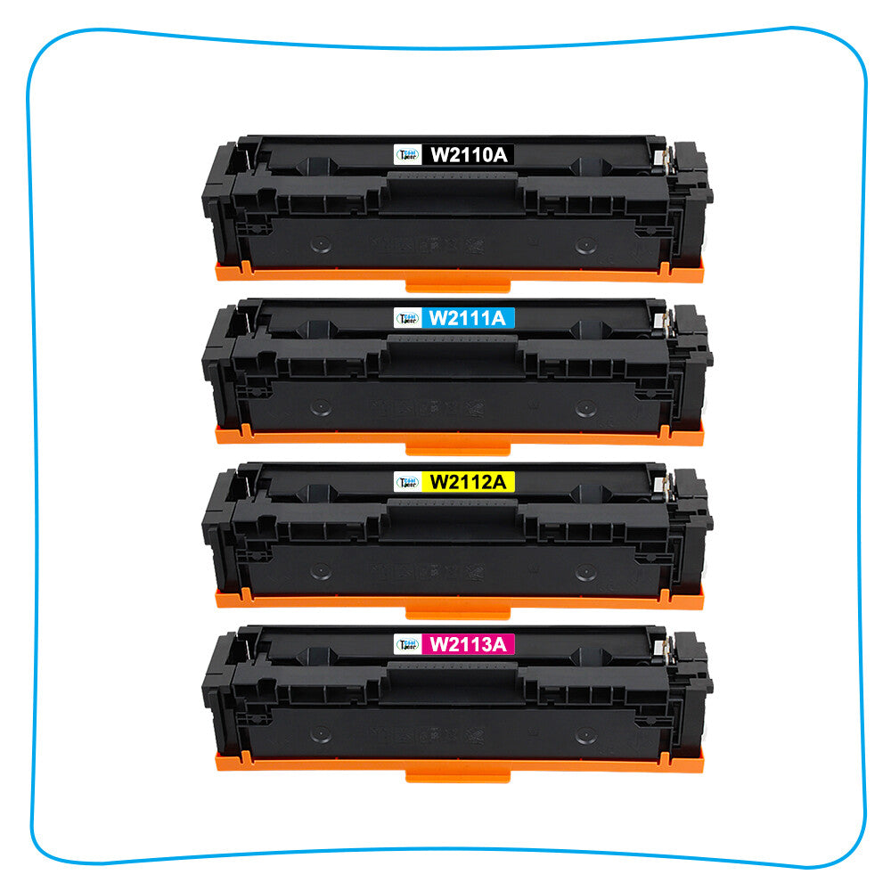 5-PK Toner Compatible with HP 206A LaserJet Pro M255dw M283fdw M283fdn No Chip