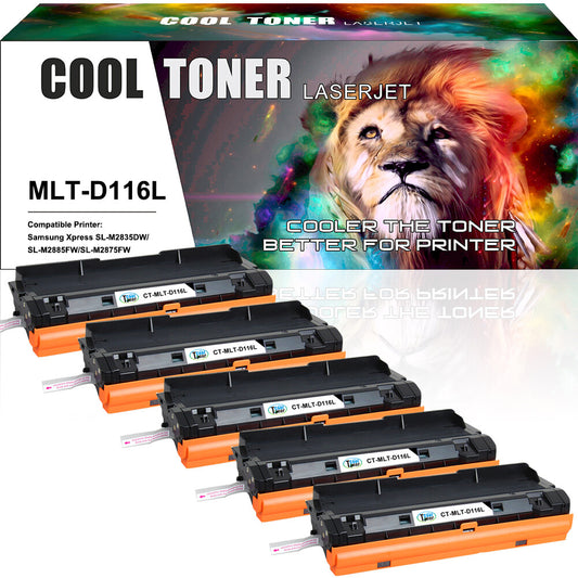 5x MLT-D116L Toner Compatible For Samsung 116L Xpress M2625D M2825DW M2825FD lot