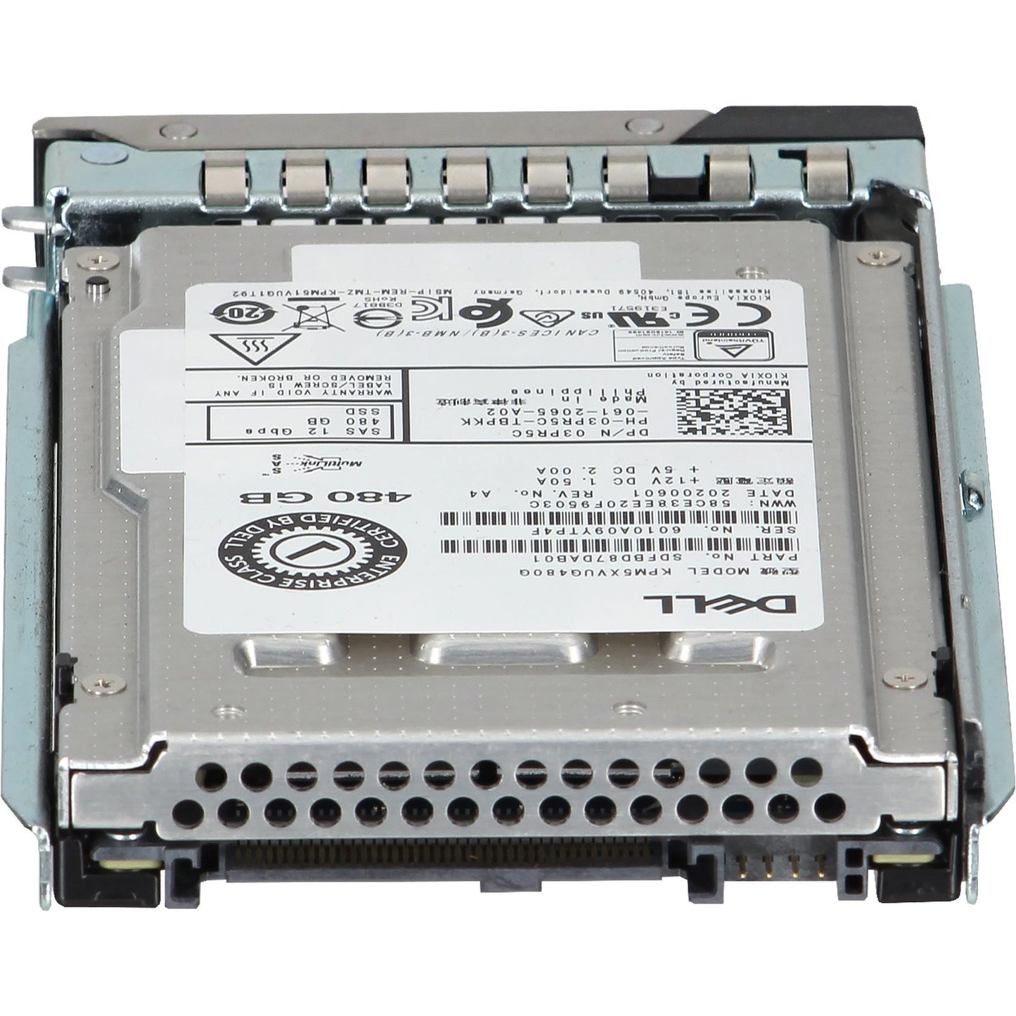 Dell 480GB 12Gbps SAS MU TLC 2.5 SSD KPM5XVUG480G (ME4) CPO (3PR5C) -R (NOT FOR HOME PC)