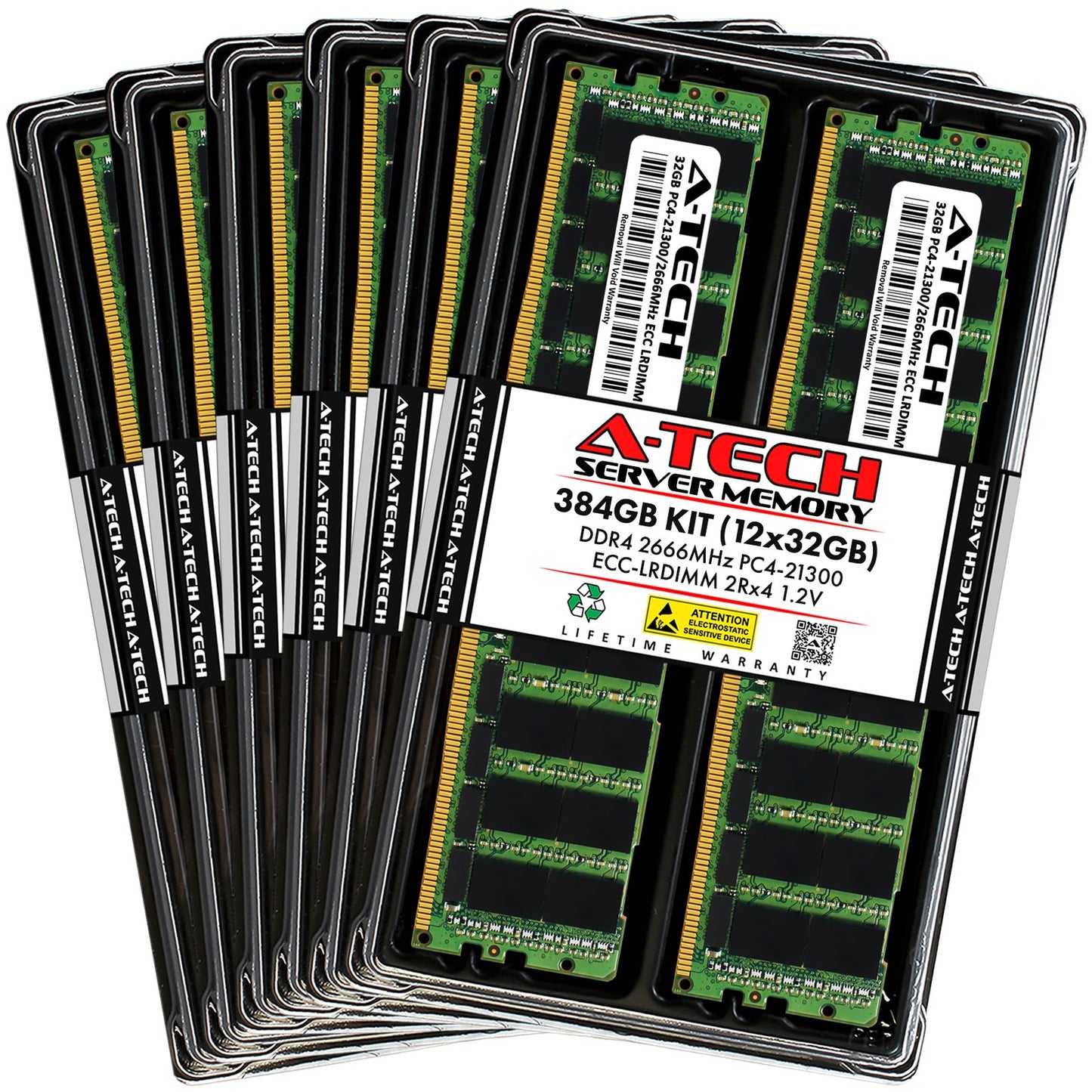 384GB 12x 32GB PC4-2666 LRDIMM Lenovo ThinkServer RD650 (E5-2600 v3) Memory RAM