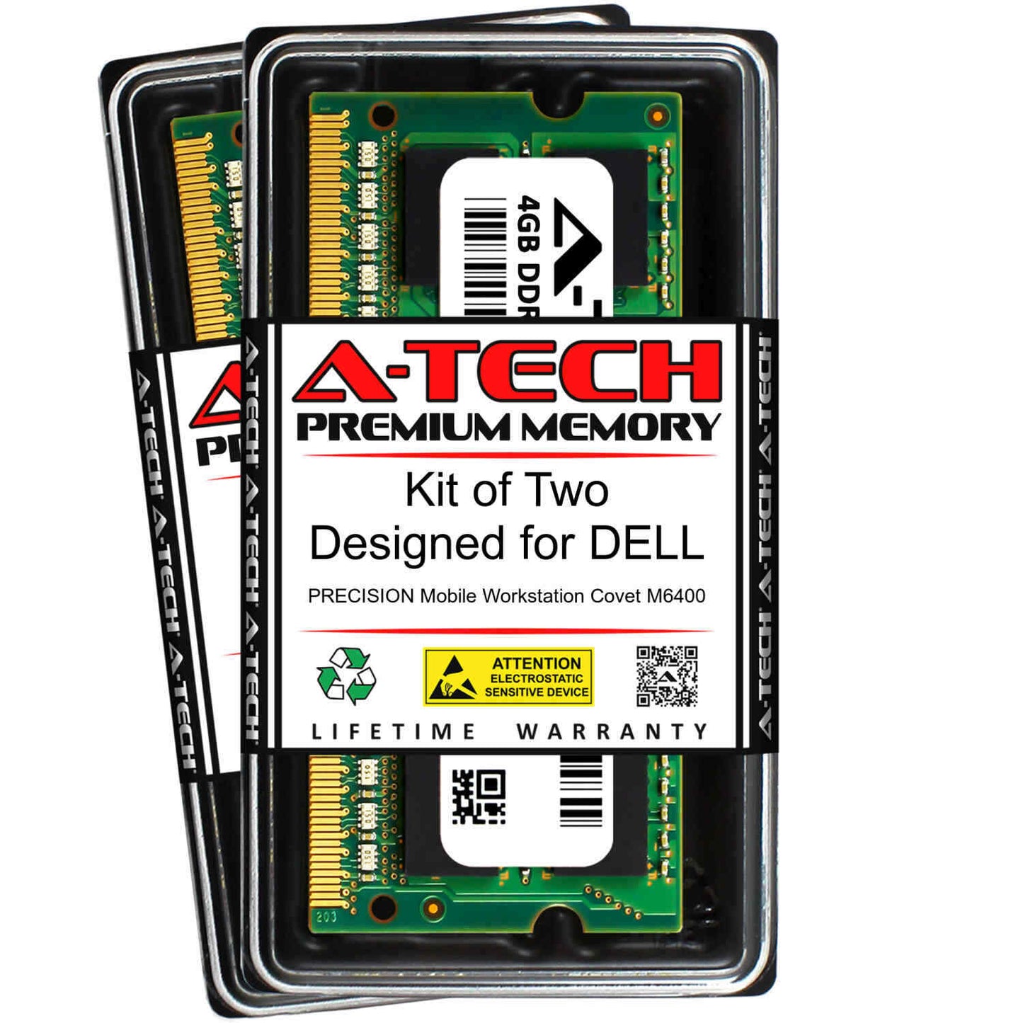 8GB 2x 4GB PC3-8500 Dell Precision M6500 M6400 Memory RAM