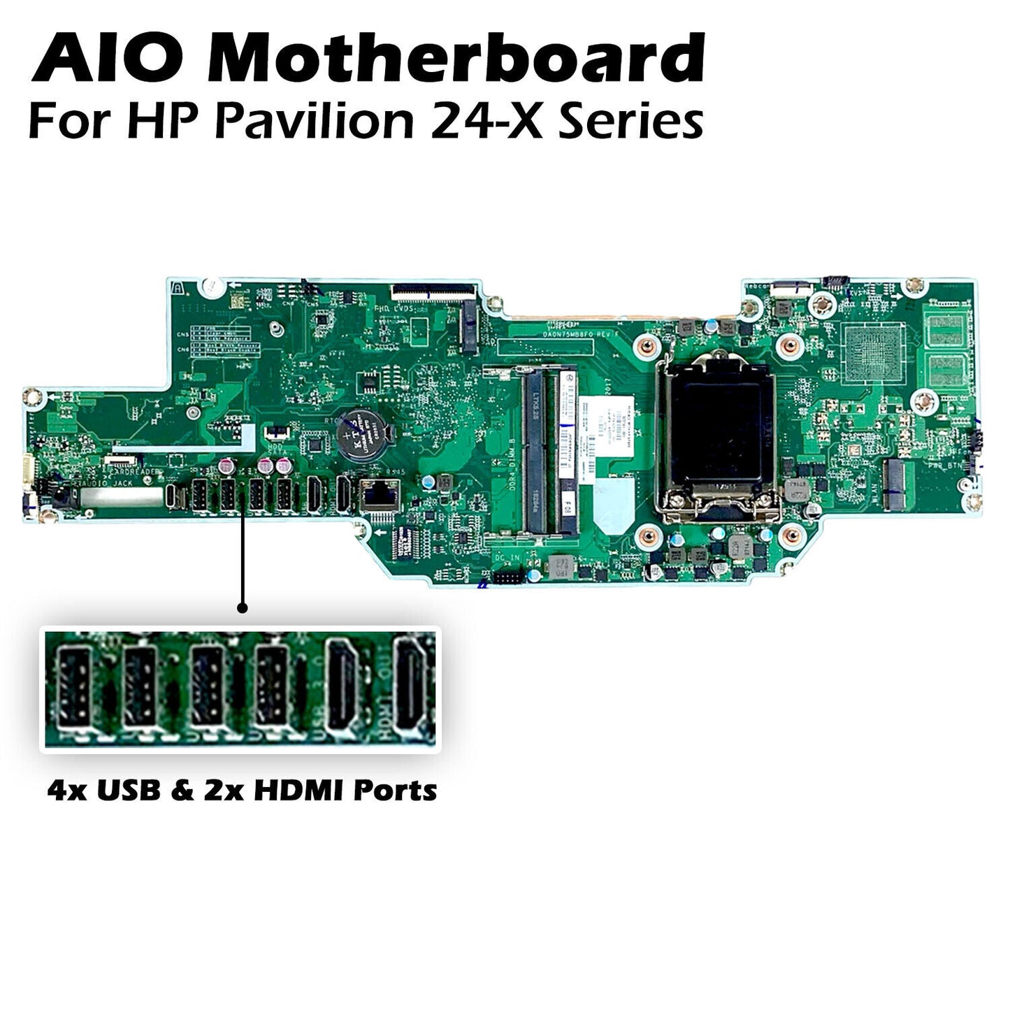 HP Pavilion 24-X Series AIO Desktop Motherboard LGA1151 Kazon-UF 922741-001