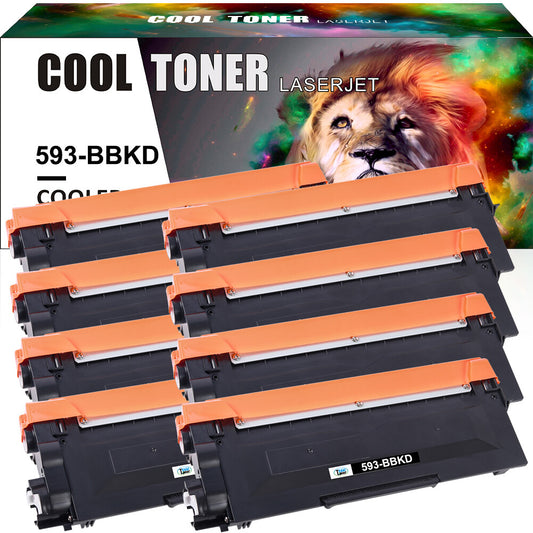 8 Pack E310 593BBKD Black Toner For Dell E310DW E515DN E515DW E514DW 593-BBKD