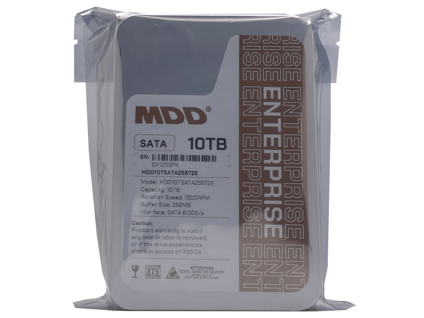 MDD 10TB 7200 RPM 256MB Cache SATA 6.0Gb/s 3.5inch Enterprise Hard Drive