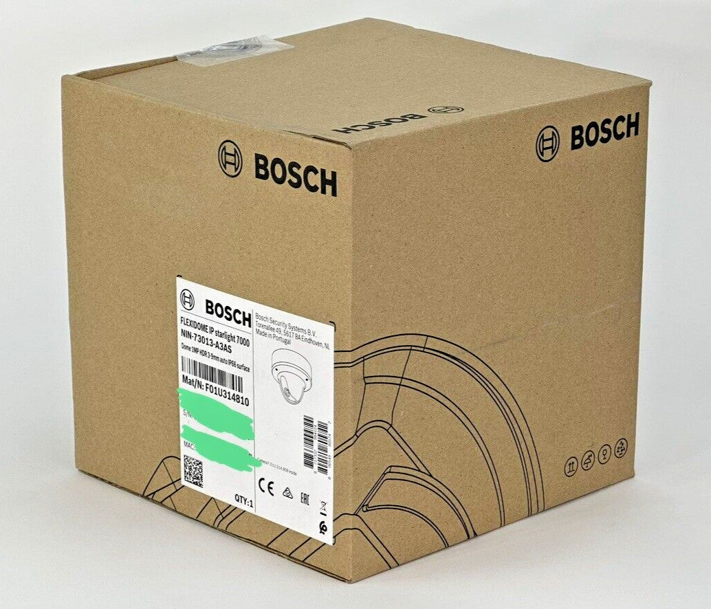 Lot of 4 Bosch NIN-73013-A3AS IP Starlight 7000 VR 1MP HDR 3-9mm auto IP66 Dome