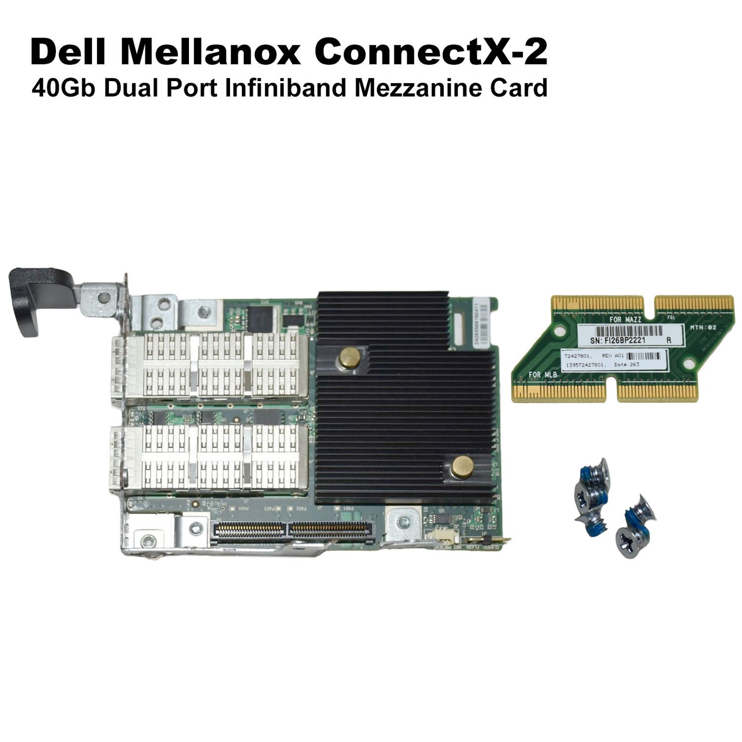 New Dell CloudEdge C6220 Mellanox ConnectX-2 Dual-Port 40GBs QDR Network Card