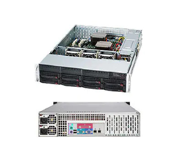 SuperMicro CSE-825TQC-R802LPB 2U SAS3 Chassis w/ Redundant 800W PWS (NOT FOR HOME PC)