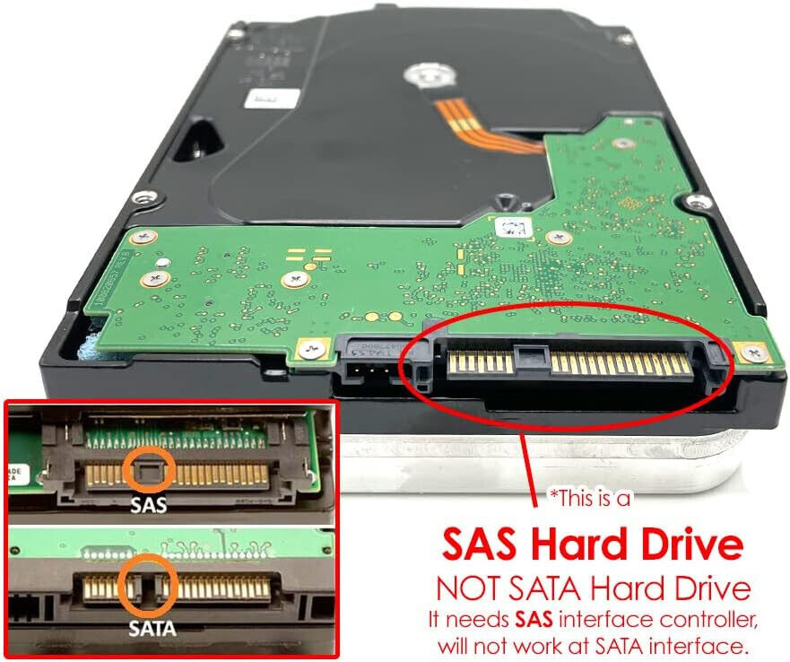 MDD 4TB 7200RPM SAS 12Gb/s 128MB 7200RPM 3.5inch Internal Enterprise Hard Drive (NOT FOR HOME PC)