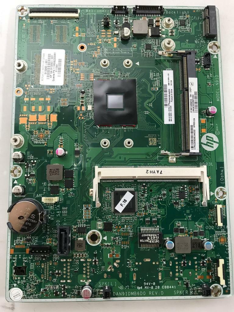 HP 22-B225XT 24-E035P 24-G216 INTEL PENTIUM J4205 CPU AIO MOTHERBOARD 913260-001