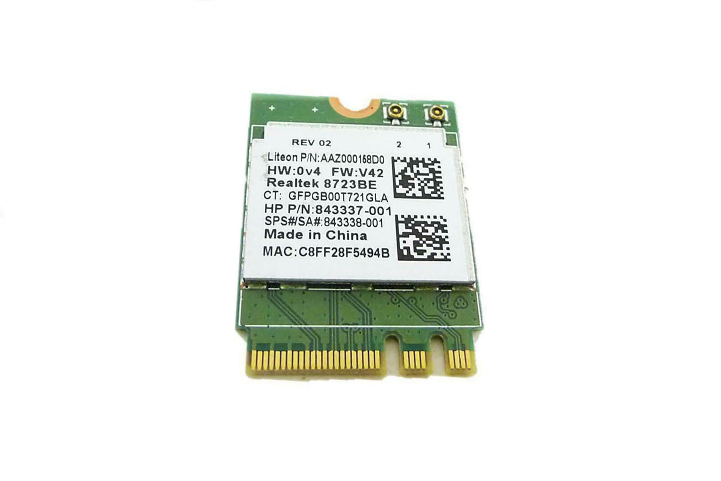 Lot of 4 HP Pavilion 15-au063nr Wireless WiFi Card Realtek 843337-001 855106-855