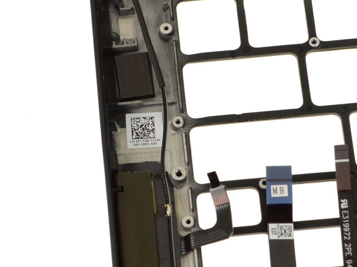 Dell Latitude 13 7370 Palmrest Touchpad Assembly with Fingerprint Reader WCGX8