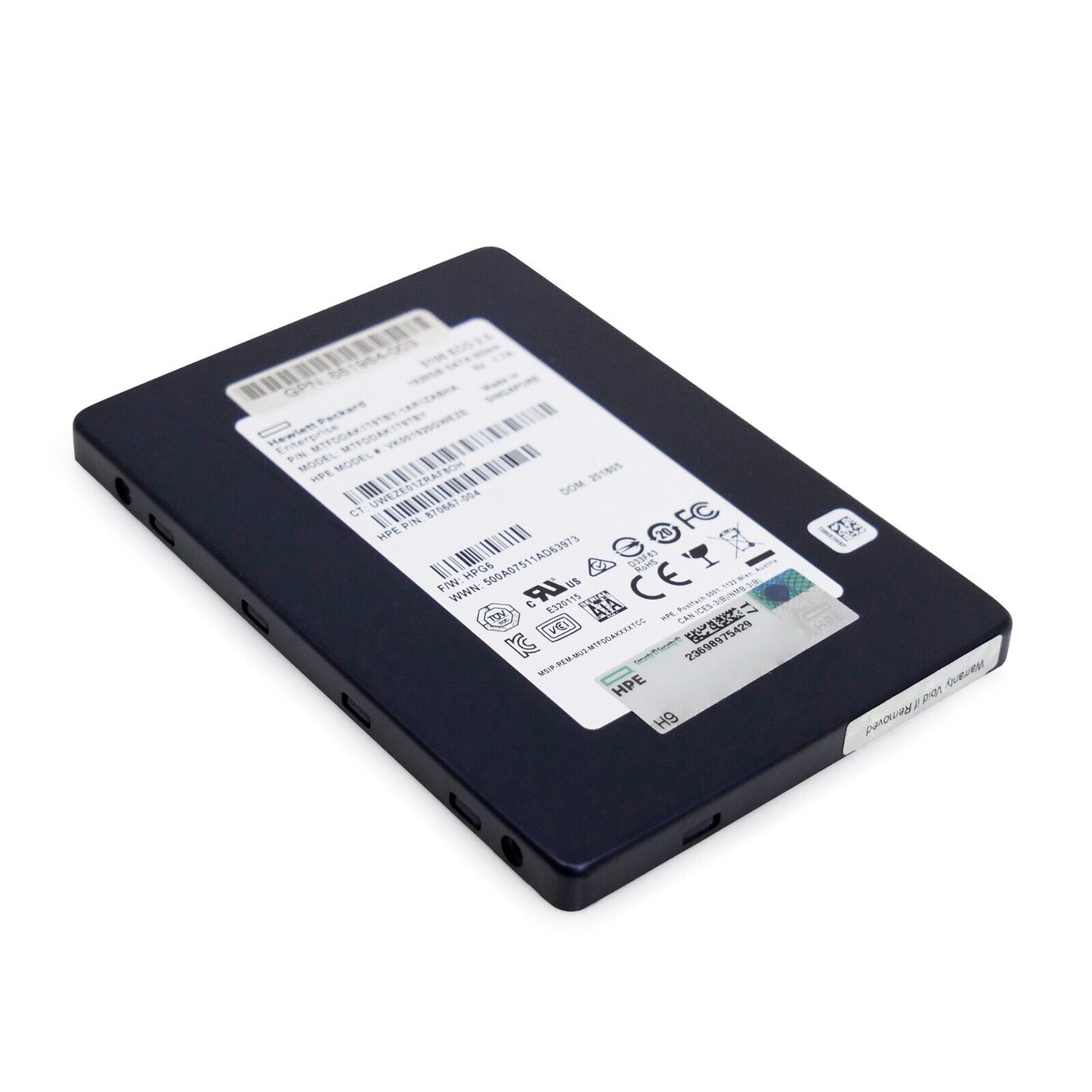 HPE VK001920GWEZE 1.92TB ~ 2TB SATA 6Gb/s 8,400TB(TBW) TLC 2.5in Enterprise SSD