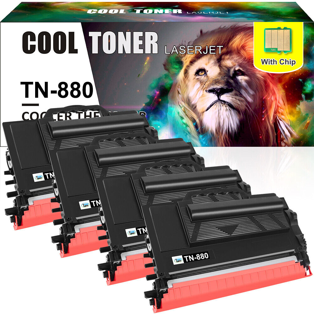 4x TN880 Toner Compatible with Brother L6250DW L6750DW MFC-L6700DW L6900DW
