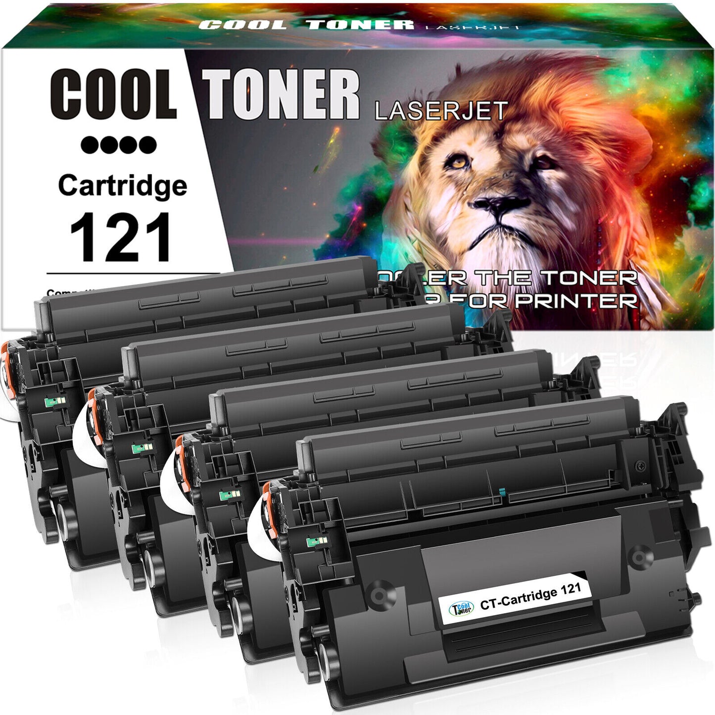 4 PACK Toner Cartridge Compatible For Canon 121 3252C001 ImageClass D1650 D1620