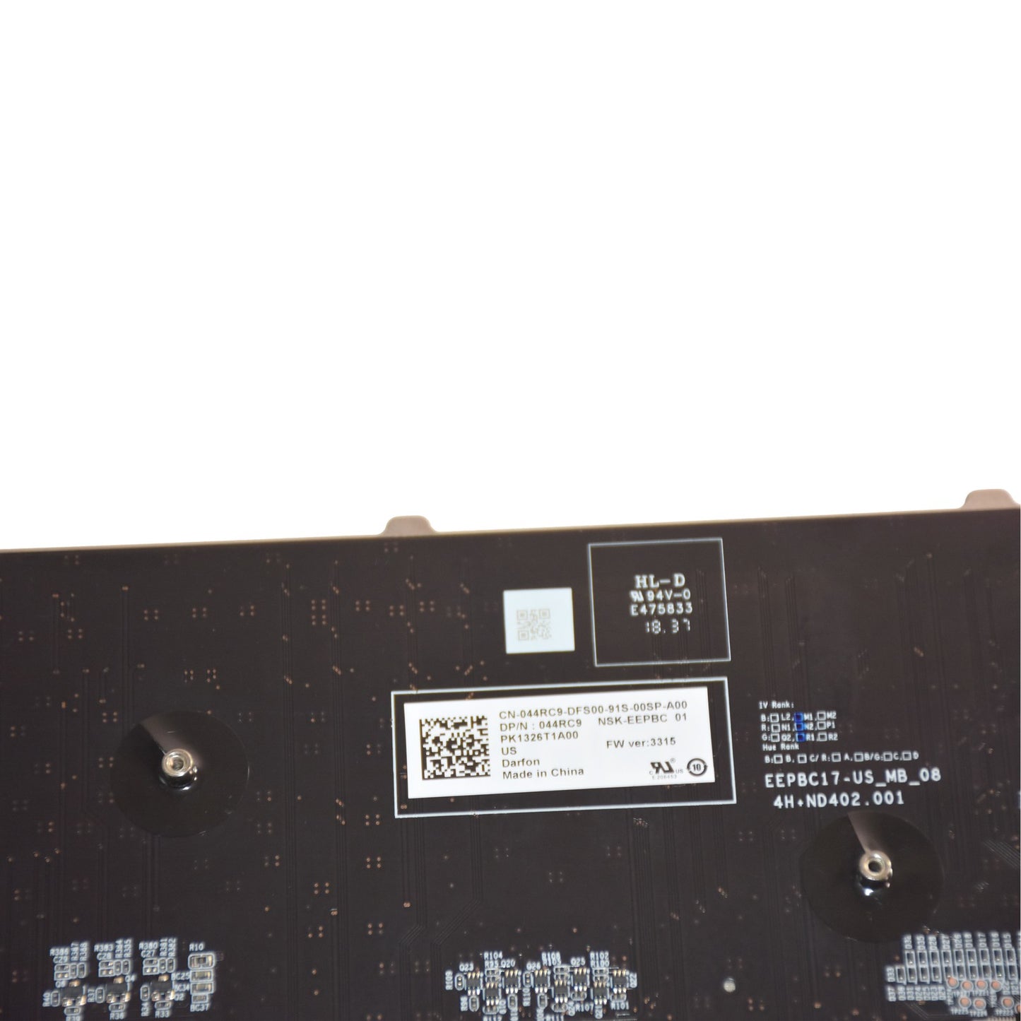 Dell Alienware 17 R5 RGB-Per Key Backlit Laptop Keyboard Assembly 44RC9