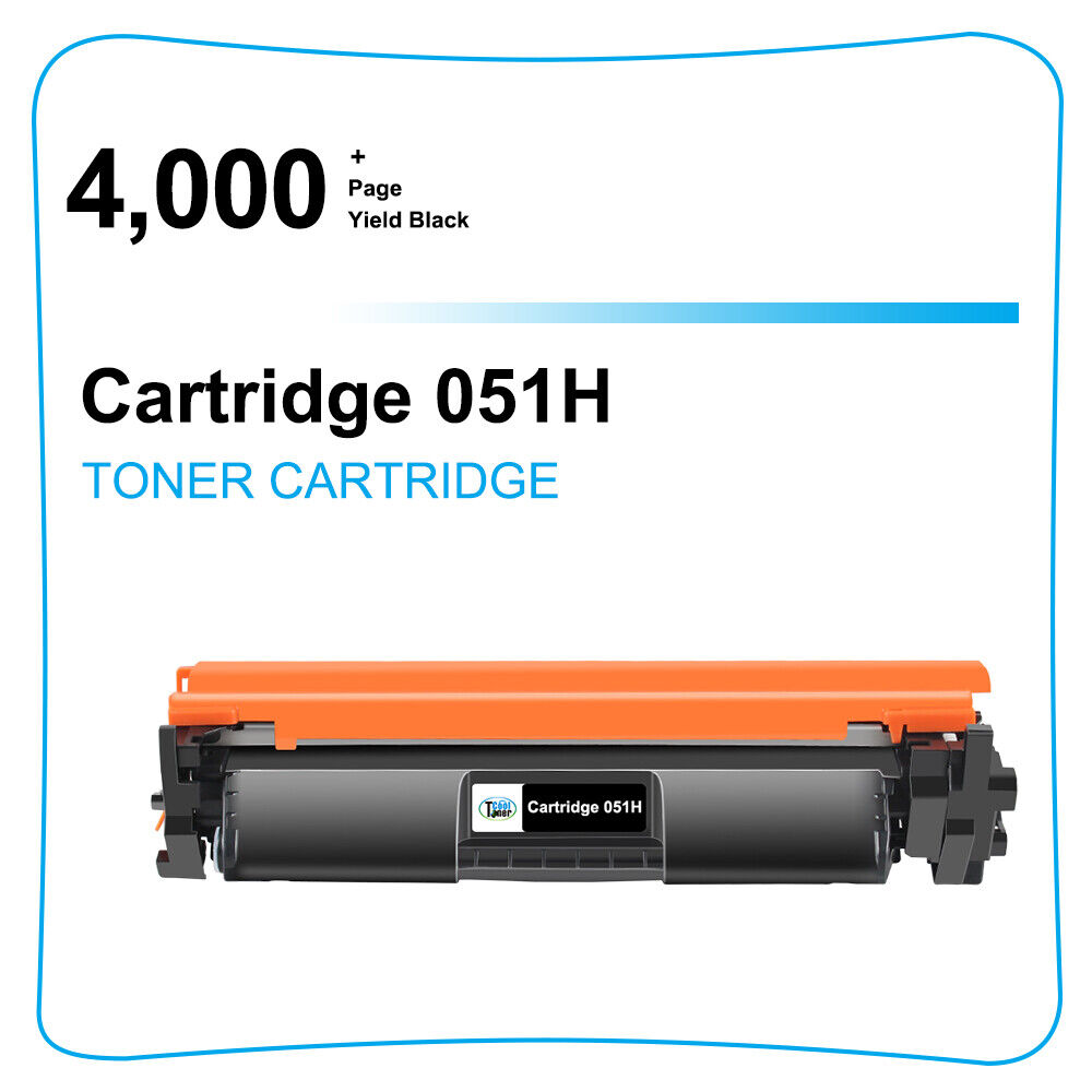 3Pc Toner Cartridge for Canon 051H ImageCLASS LBP162dw 1692dwkg MF266dn MF267dw